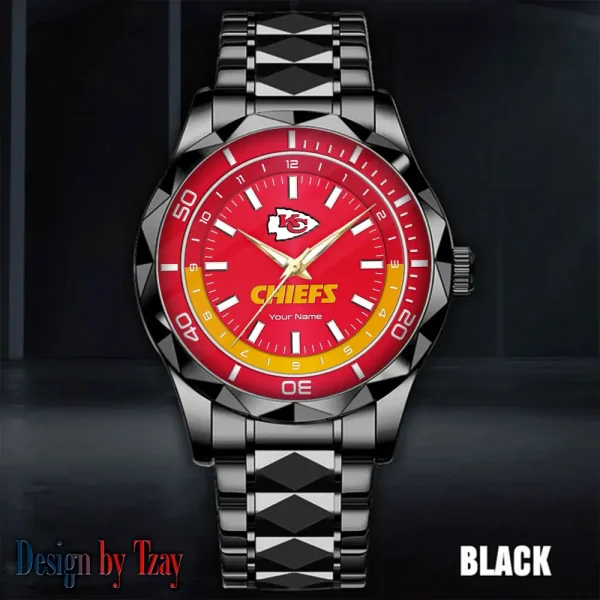 Kansas City Chiefs Business Watch For Men Automatic Mechanical Stainless Steel Band 2025 SPTDMW528 - Image 2