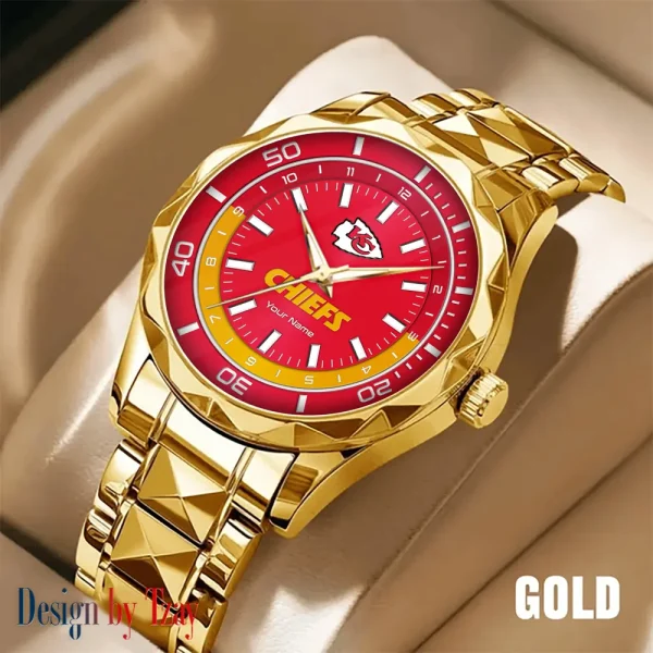 Kansas City Chiefs Business Watch For Men Automatic Mechanical Stainless Steel Band 2025 SPTDMW528 - Image 5