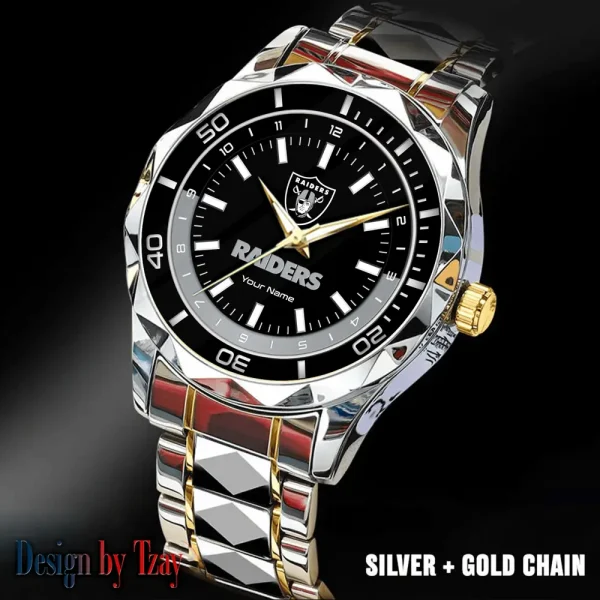 Las Vegas Raiders Business Watch For Men Automatic Mechanical Stainless Steel Band 2025 SPTDMW529