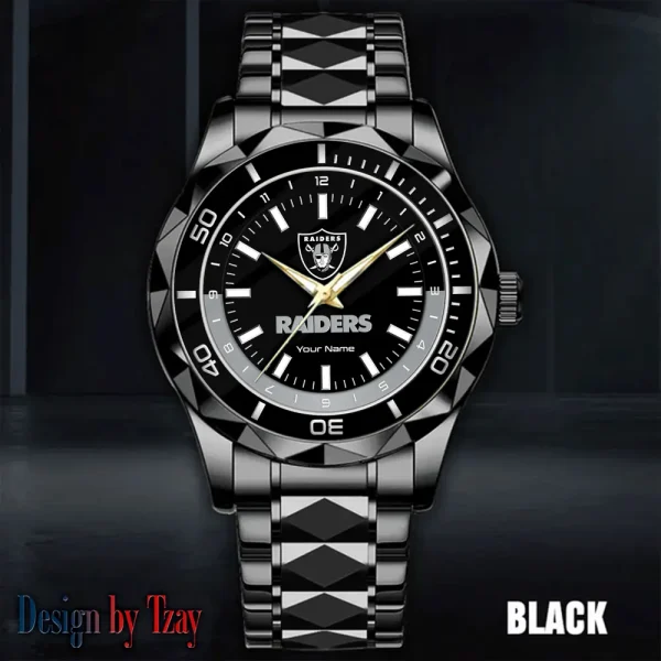 Las Vegas Raiders Business Watch For Men Automatic Mechanical Stainless Steel Band 2025 SPTDMW529 - Image 2