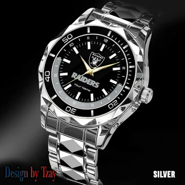 Las Vegas Raiders Business Watch For Men Automatic Mechanical Stainless Steel Band 2025 SPTDMW529 - Image 5