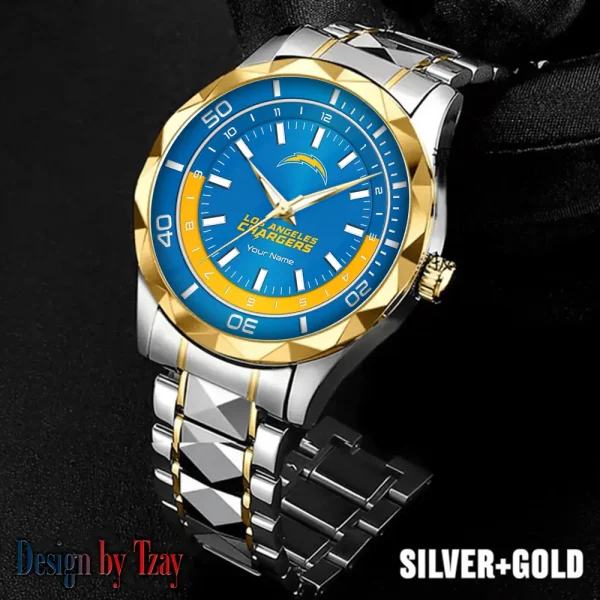 Los Angeles Chargers Business Watch For Men Automatic Mechanical Stainless Steel Band 2025 SPTDMW530