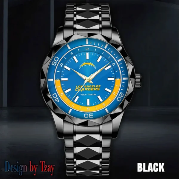 Los Angeles Chargers Business Watch For Men Automatic Mechanical Stainless Steel Band 2025 SPTDMW530 - Image 2
