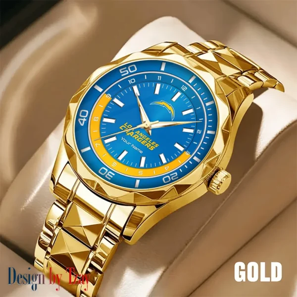 Los Angeles Chargers Business Watch For Men Automatic Mechanical Stainless Steel Band 2025 SPTDMW530 - Image 4