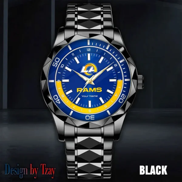 Los Angeles Rams Business Watch For Men Automatic Mechanical Stainless Steel Band 2025 SPTDMW531 - Image 2