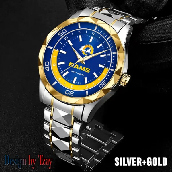 Los Angeles Rams Business Watch For Men Automatic Mechanical Stainless Steel Band 2025 SPTDMW531 - Image 3
