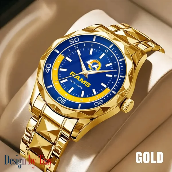 Los Angeles Rams Business Watch For Men Automatic Mechanical Stainless Steel Band 2025 SPTDMW531 - Image 5