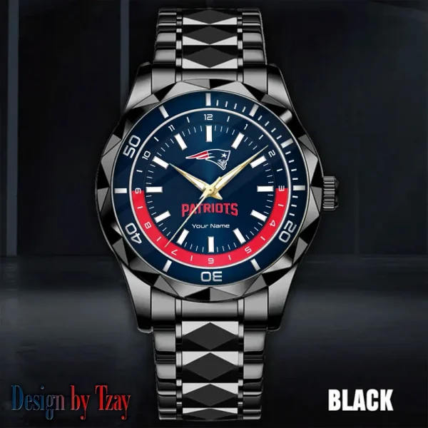 New England Patriots Business Watch For Men Automatic Mechanical Stainless Steel Band 2025 SPTDMW534 - Image 5