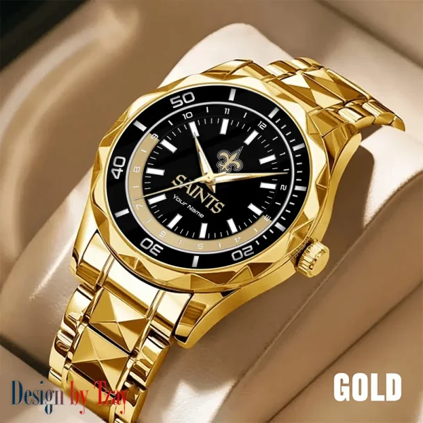 New Orleans Saints Business Watch For Men Automatic Mechanical Stainless Steel Band 2025 SPTDMW535 - Image 4
