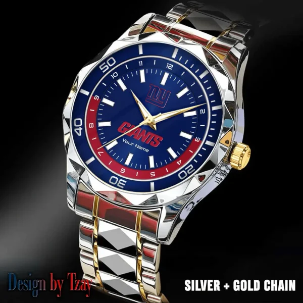 New York Giants Business Watch For Men Automatic Mechanical Stainless Steel Band 2025 SPTDMW536