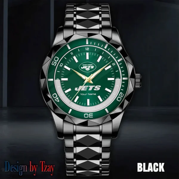 New York Jets Business Watch For Men Automatic Mechanical Stainless Steel Band 2025 SPTDMW537 - Image 3