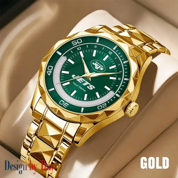 New York Jets Business Watch For Men Automatic Mechanical Stainless Steel Band 2025 SPTDMW537 - Image 4