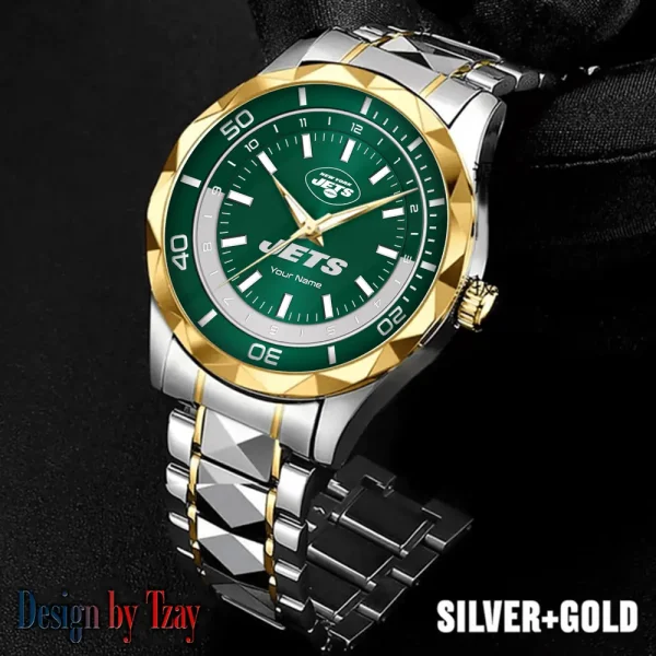 New York Jets Business Watch For Men Automatic Mechanical Stainless Steel Band 2025 SPTDMW537 - Image 5