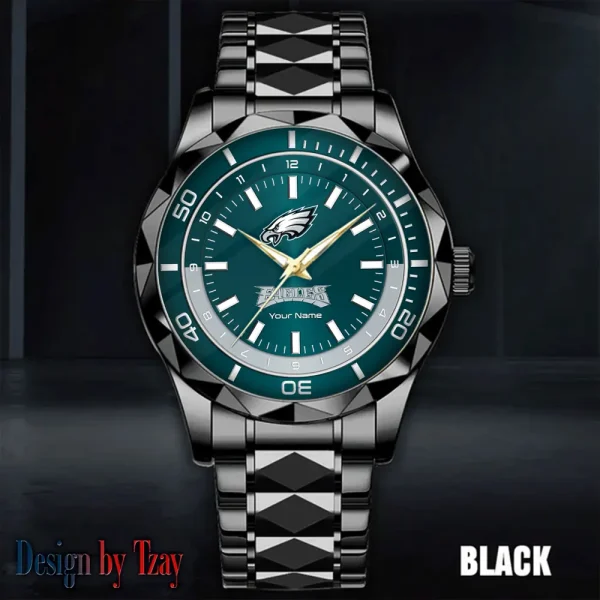 Philadelphia Eagles Business Watch For Men Automatic Mechanical Stainless Steel Band 2025 SPTDMW538 - Image 4