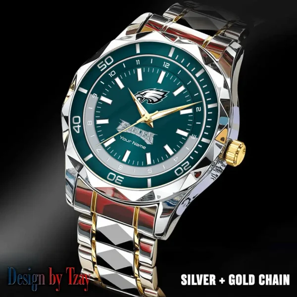 Philadelphia Eagles Business Watch For Men Automatic Mechanical Stainless Steel Band 2025 SPTDMW538