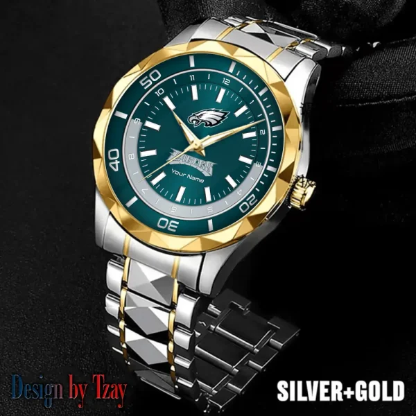 Philadelphia Eagles Business Watch For Men Automatic Mechanical Stainless Steel Band 2025 SPTDMW538 - Image 5