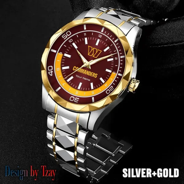Washington Commanders Business Watch For Men Automatic Mechanical Stainless Steel Band 2025 SPTDMW540
