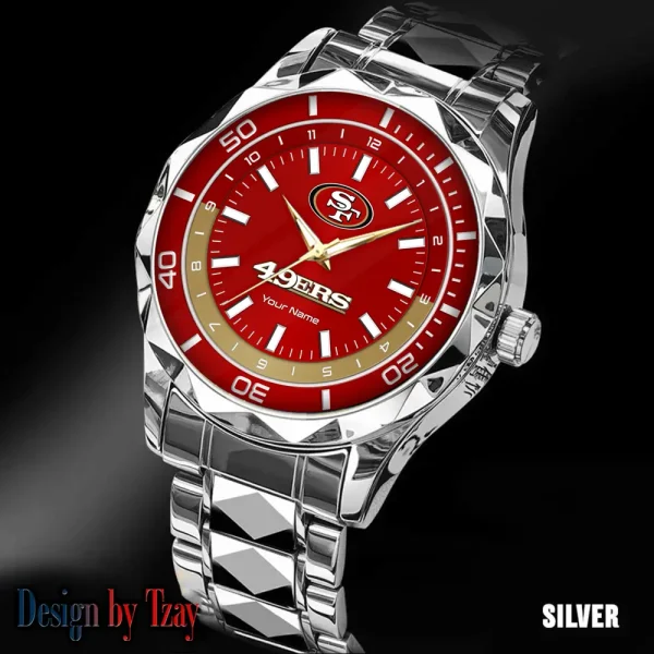 San Francisco 49ers Business Watch For Men Automatic Mechanical Stainless Steel Band 2025 SPTDMW541 - Image 3