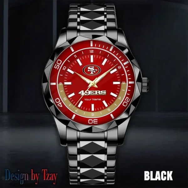 San Francisco 49ers Business Watch For Men Automatic Mechanical Stainless Steel Band 2025 SPTDMW541 - Image 4