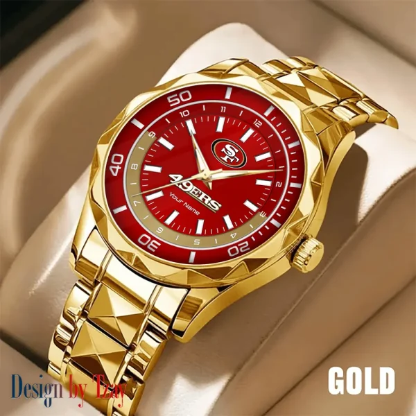 San Francisco 49ers Business Watch For Men Automatic Mechanical Stainless Steel Band 2025 SPTDMW541 - Image 5