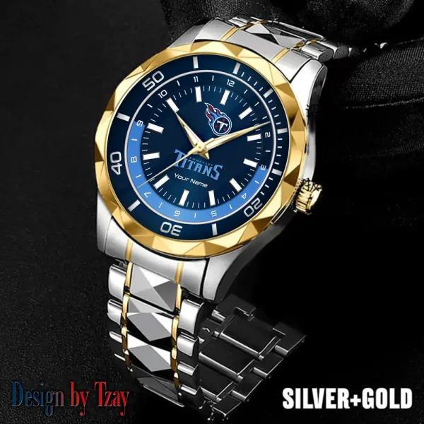 Tennessee Titans Business Watch For Men Automatic Mechanical Stainless Steel Band 2025 SPTDMW543