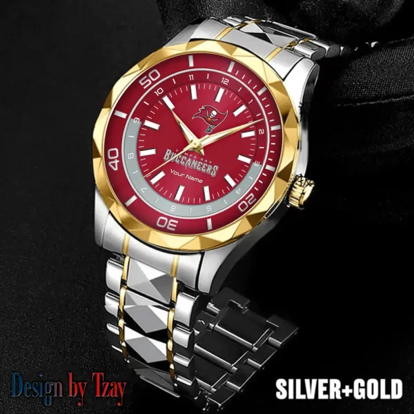 Tampa Bay Buccaneers Business Watch For Men Automatic Mechanical Stainless Steel Band 2025 SPTDMW544 - Image 5