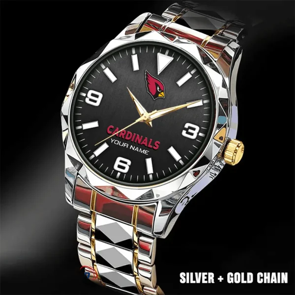 Arizona Cardinals Business Watch For Men Automatic Mechanical Stainless Steel Band 2025 SPTDMW545 - Image 2