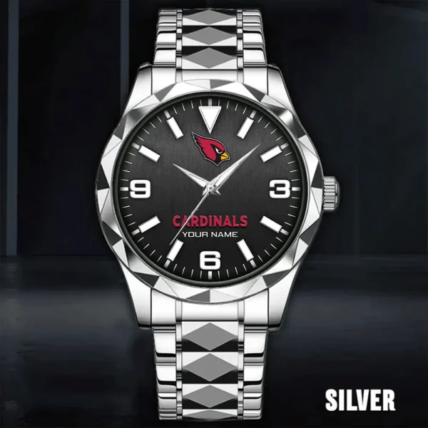 Arizona Cardinals Business Watch For Men Automatic Mechanical Stainless Steel Band 2025 SPTDMW545 - Image 4