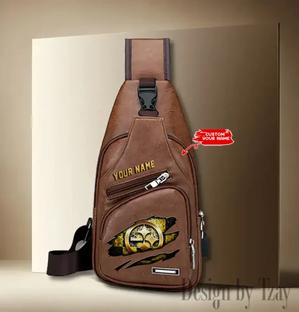 Pittsburgh Steelers Fashion Men Chest Bag Single Strap Anti-theft New 2025 SPTLTSLINGBAG188