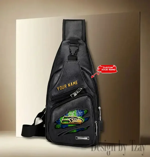 Seattle Seahawks Fashion Men Chest Bag Single Strap Anti-theft New 2025 SPTLTSLINGBAG190 - Image 3