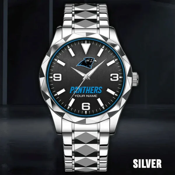 Carolina Panthers Business Watch For Men Automatic Mechanical Stainless Steel Band 2025 SPTDMW549 - Image 2