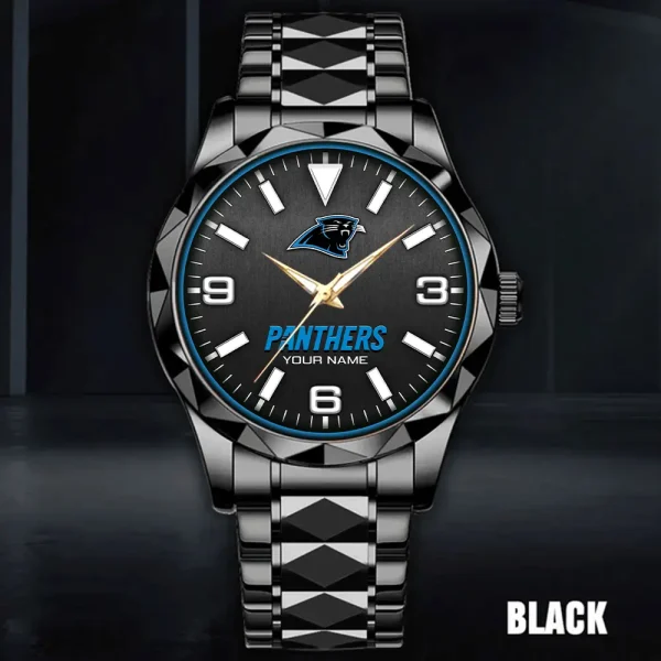 Carolina Panthers Business Watch For Men Automatic Mechanical Stainless Steel Band 2025 SPTDMW549 - Image 3