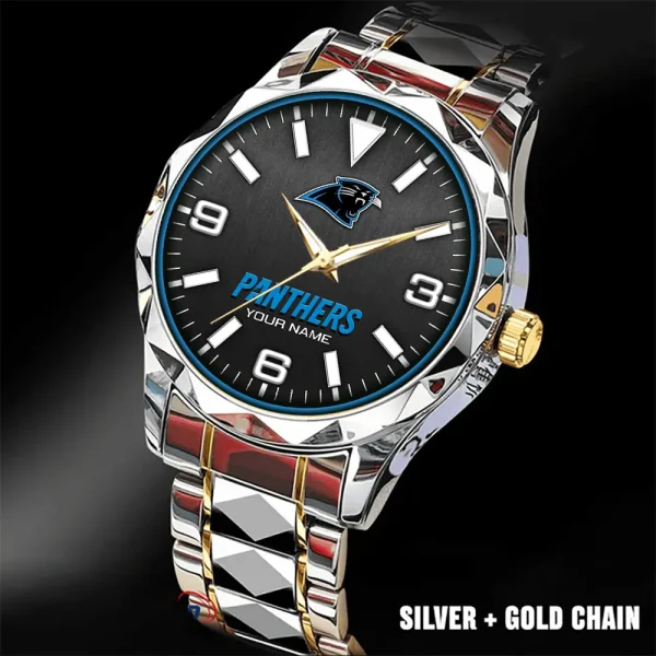 Carolina Panthers Business Watch For Men Automatic Mechanical Stainless Steel Band 2025 SPTDMW549 - Image 5