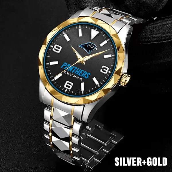 Carolina Panthers Business Watch For Men Automatic Mechanical Stainless Steel Band 2025 SPTDMW549