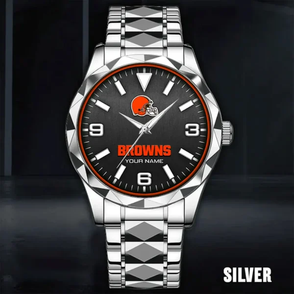 Cleveland Browns Business Watch For Men Automatic Mechanical Stainless Steel Band 2025 SPTDMW552 - Image 2
