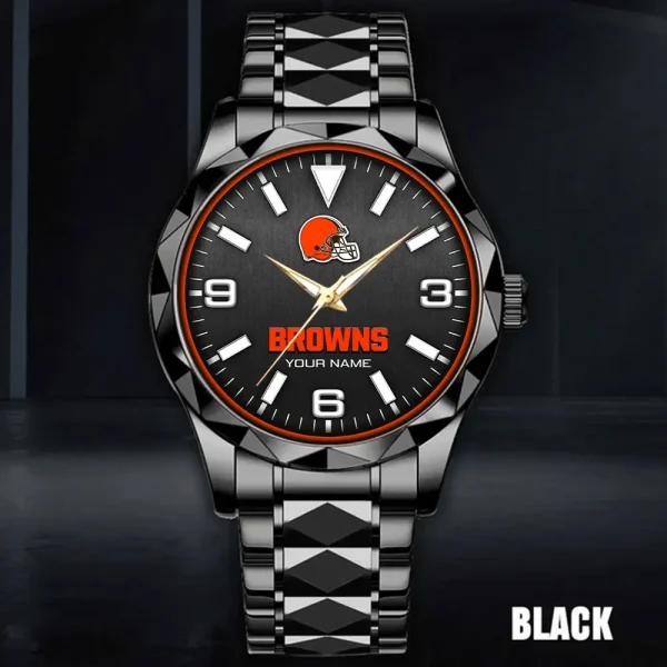 Cleveland Browns Business Watch For Men Automatic Mechanical Stainless Steel Band 2025 SPTDMW552 - Image 3