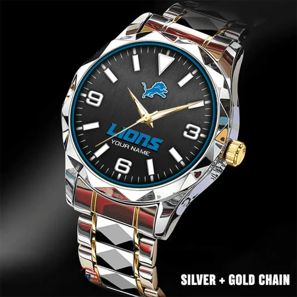 Detroit Lions Business Watch For Men Automatic Mechanical Stainless Steel Band 2025 SPTDMW555 - Image 2