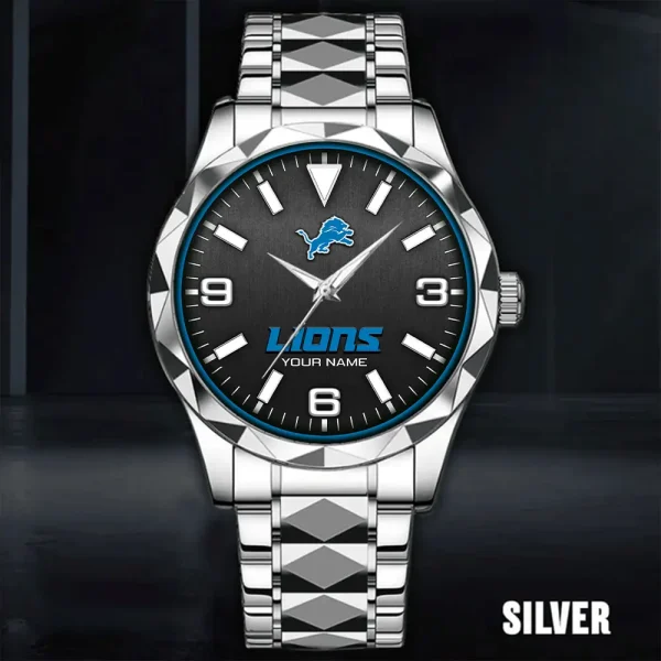 Detroit Lions Business Watch For Men Automatic Mechanical Stainless Steel Band 2025 SPTDMW555 - Image 5