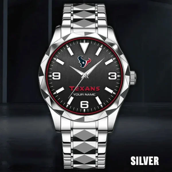 Houston Texans Business Watch For Men Automatic Mechanical Stainless Steel Band 2025 SPTDMW557 - Image 2