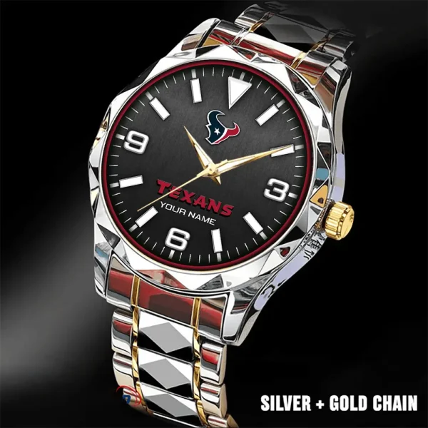 Houston Texans Business Watch For Men Automatic Mechanical Stainless Steel Band 2025 SPTDMW557 - Image 4
