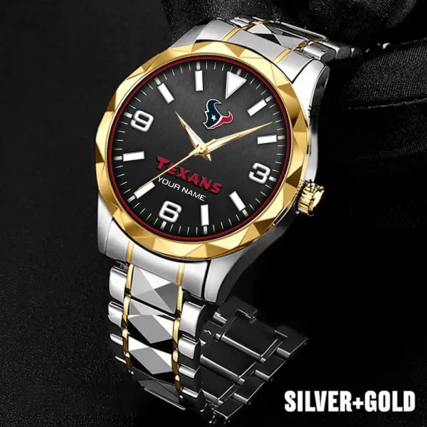 Houston Texans Business Watch For Men Automatic Mechanical Stainless Steel Band 2025 SPTDMW557
