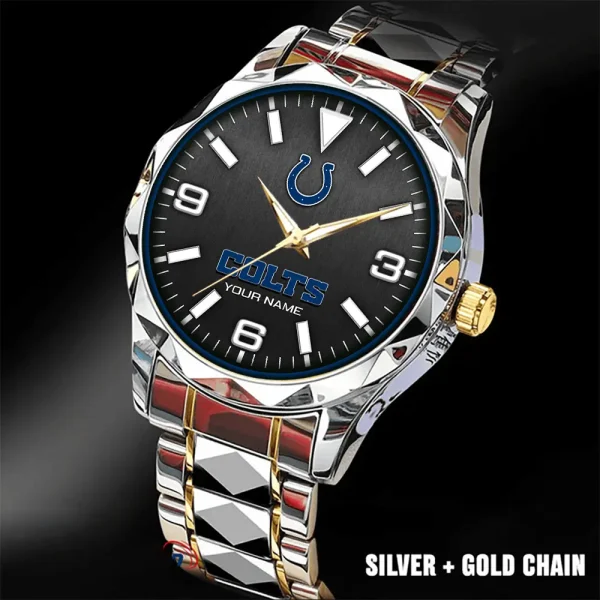Indianapolis Colts Business Watch For Men Automatic Mechanical Stainless Steel Band 2025 SPTDMW558 - Image 2