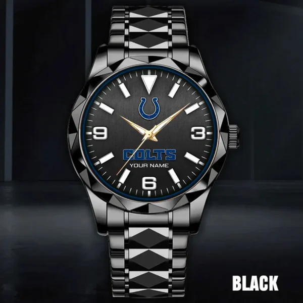 Indianapolis Colts Business Watch For Men Automatic Mechanical Stainless Steel Band 2025 SPTDMW558 - Image 4
