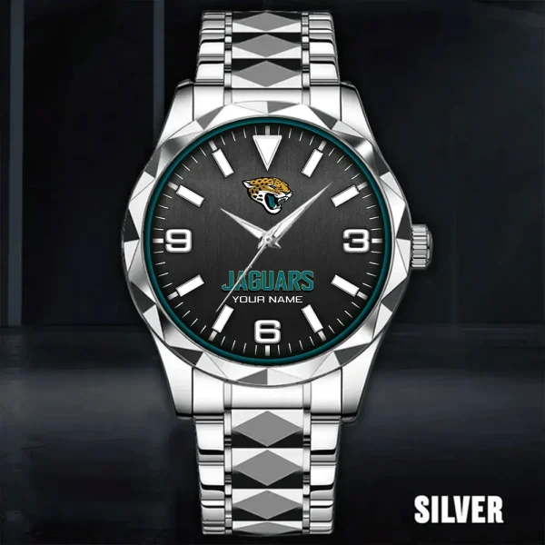 Jacksonville Jaguars Business Watch For Men Automatic Mechanical Stainless Steel Band 2025 SPTDMW559 - Image 2