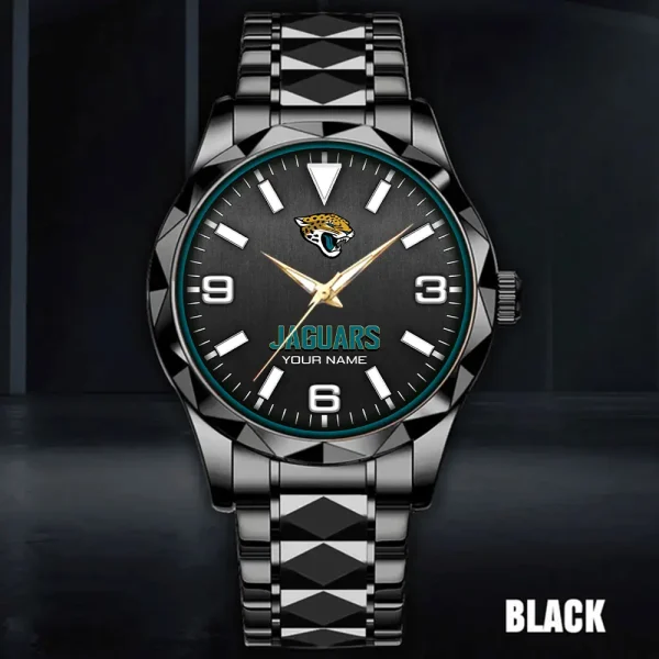 Jacksonville Jaguars Business Watch For Men Automatic Mechanical Stainless Steel Band 2025 SPTDMW559 - Image 3