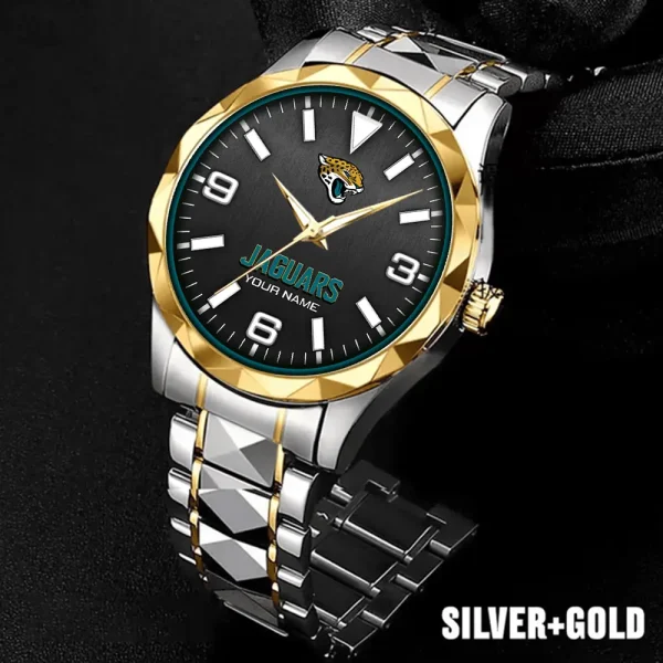 Jacksonville Jaguars Business Watch For Men Automatic Mechanical Stainless Steel Band 2025 SPTDMW559