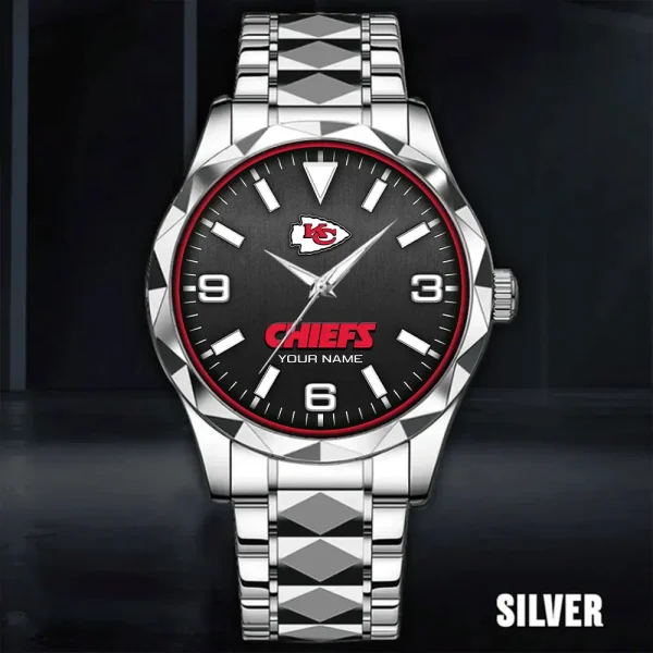 Kansas City Chiefs Business Watch For Men Automatic Mechanical Stainless Steel Band 2025 SPTDMW560 - Image 2