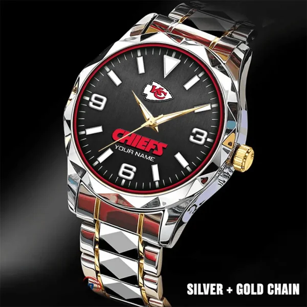 Kansas City Chiefs Business Watch For Men Automatic Mechanical Stainless Steel Band 2025 SPTDMW560 - Image 5