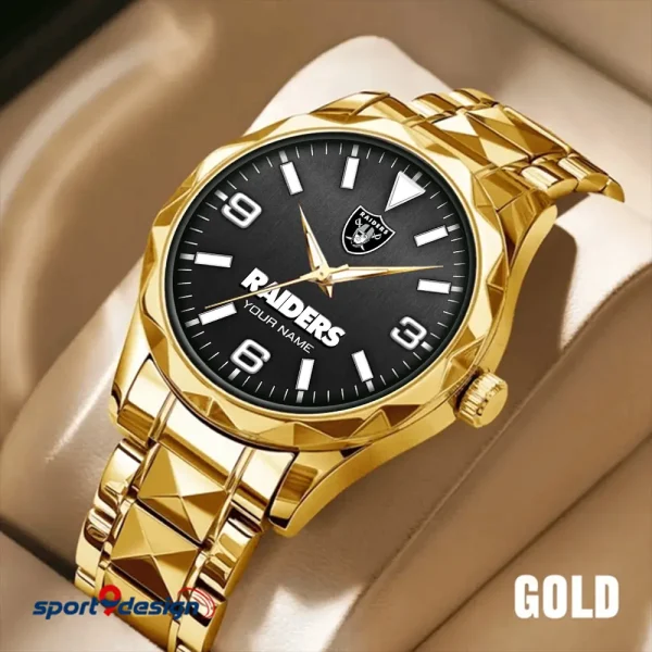 Las Vegas Raiders Business Watch For Men Automatic Mechanical Stainless Steel Band 2025 SPTDMW561 - Image 2