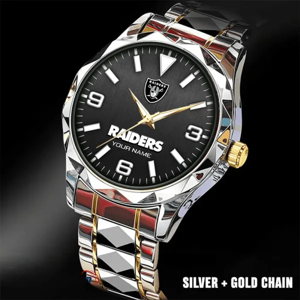 Las Vegas Raiders Business Watch For Men Automatic Mechanical Stainless Steel Band 2025 SPTDMW561 - Image 3